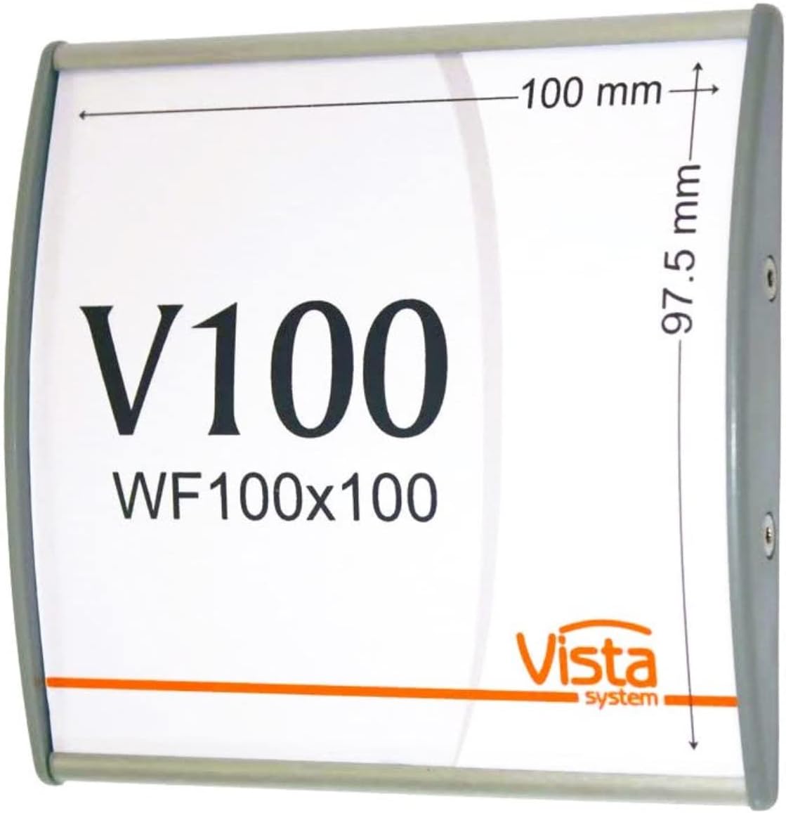 SET OF 10, OFFICE SIGN HOLDER FOR WALL OR DOOR MOUNT PORTRAIT FRAME CURVATURE PLAQUE SILVER ALUMINUM, 4.00" W x 4.00" H