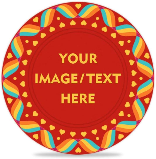 100 PCS 37mm Plastic Poker Chips, Personalize Your Chips with Logo and Text, for Bingo Game, Chess Room, Casino Theme Party