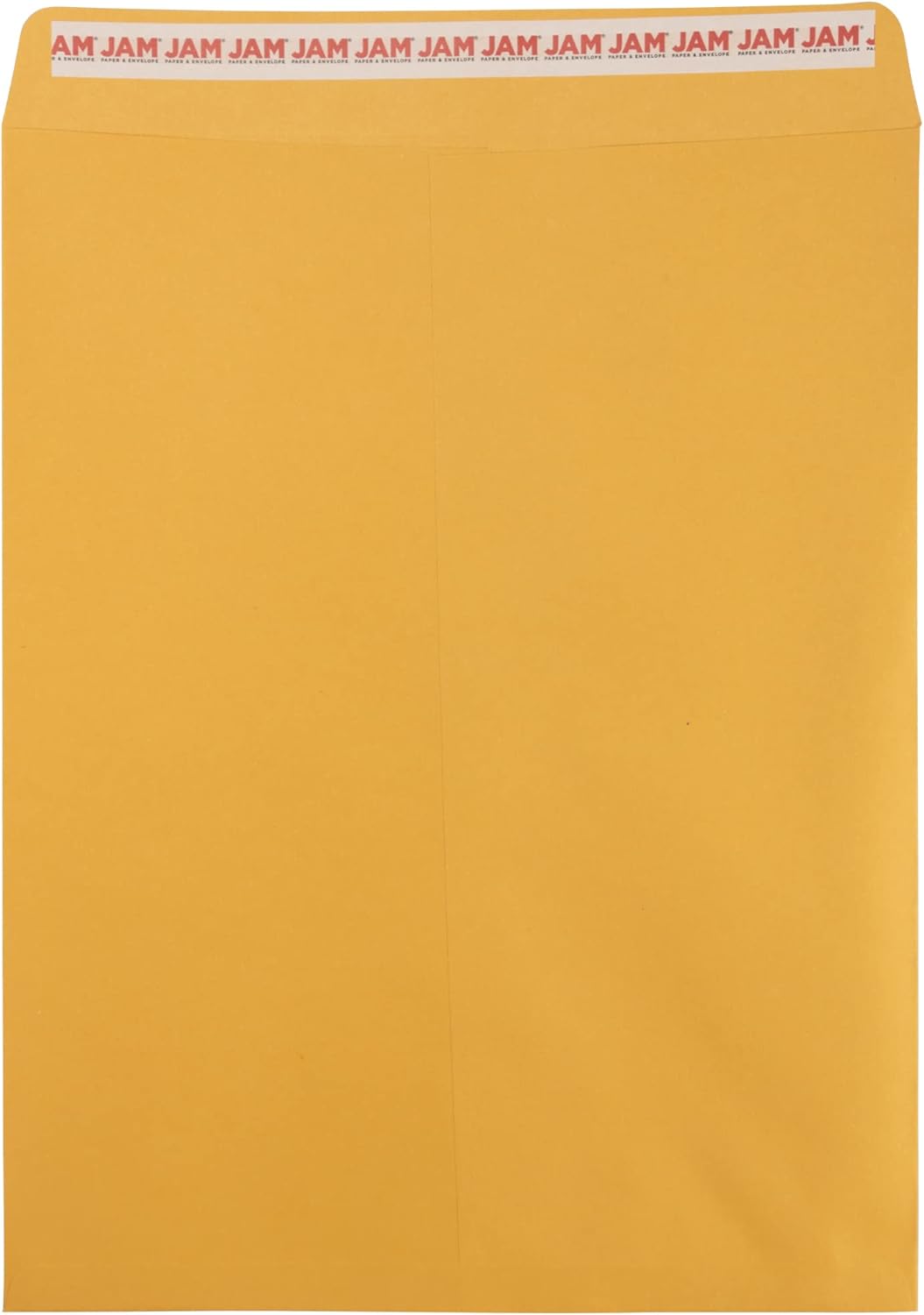 JAM PAPER 12 x 15 1/2 Open End Catalog Recycled Envelopes with Peel and Seal Closure - Brown Kraft - 100/Pack