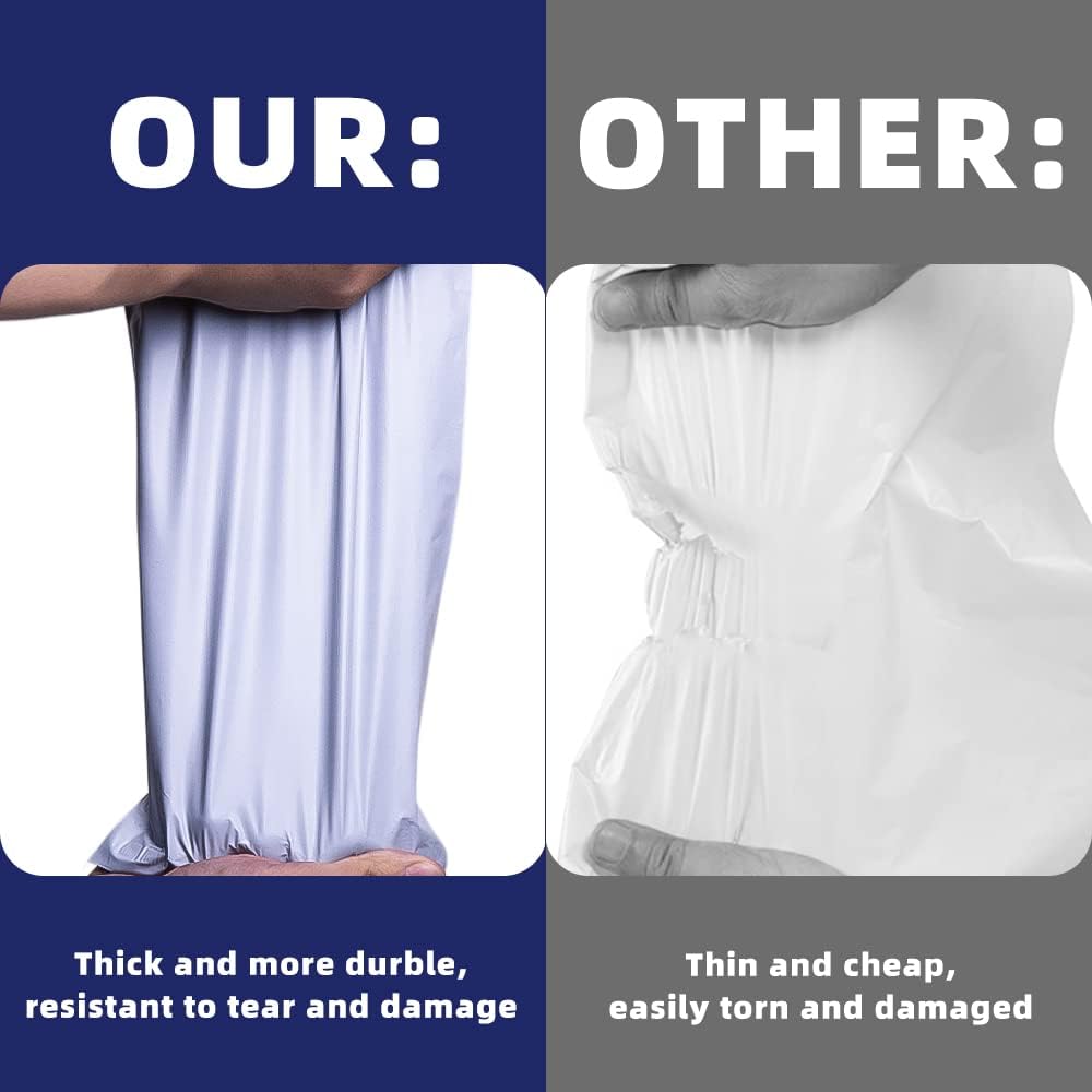 POLYSELLS Poly Mailers Shipping Envelopes, Strong Adhesive Sealing, Waterproof, and Tear-resistant Postal Mailing Bags. Mailer Bags for clothing, books, and accessories. (White, 14.5x19 Inch, 1000 pc)