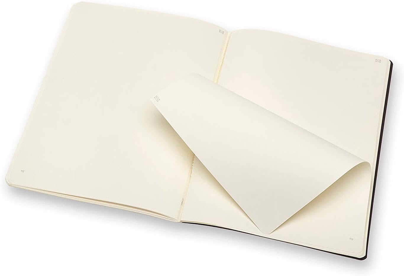 Moleskine Paper Tablet Cahier Soft Cover Smart Notebook, Plain/Blank, XL (7.5" x 9.5") Black, Compatible w/ Moleskine Pen+ Ellipse (Sold Separately) & App & Organize Notes, 88 Pages