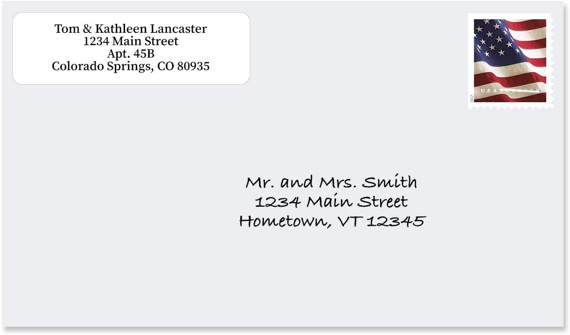 Colorful Images Solid Gloss White Rolled Return Address Mailing Labels with Dispenser, Customize with Name & Shipping Address, 500 Self Adhesive, Easy Peel Sticker Label Roll, 3/4" x 2 1/2"