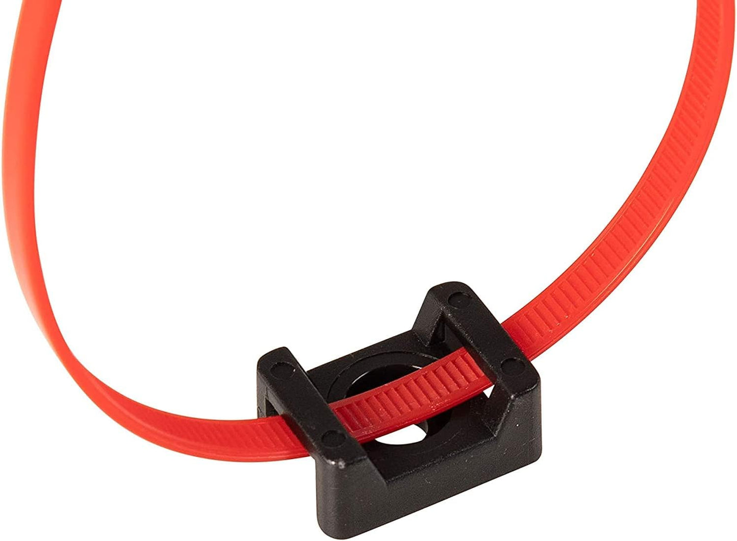 Cable Tie Mounting,100 Pcs Zip Tie Base,5 mm(M5) Screw Hole, 23x16x9(L*W*H) mm Cord Tie Mount Wire Tie Holder Fix Bottom Wire Management for Home/Office/Outdoor/Garden