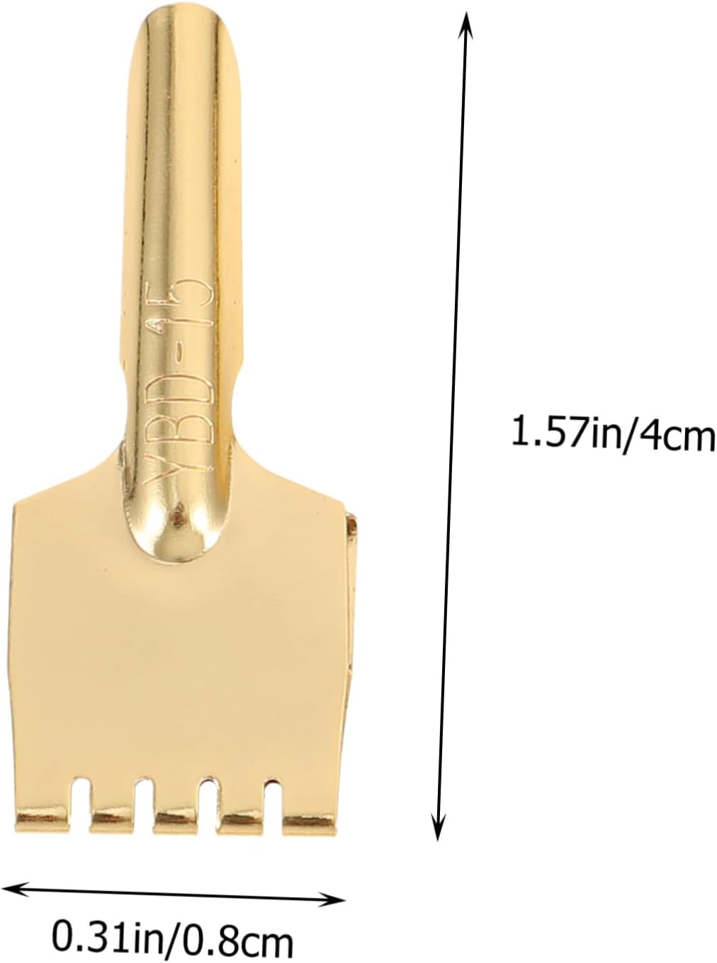 5Pcs Fountain Pen Nibs - Brass, Golden, 1.57 * 0.31 * 0.07inch, Reusable Calligraphy Pen Nibs for Writing, Manga, Art