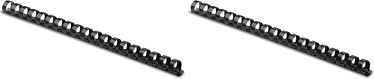 Fellowes Plastic Binding Comb 3/8" Black, 100Pack (Pack of 2)