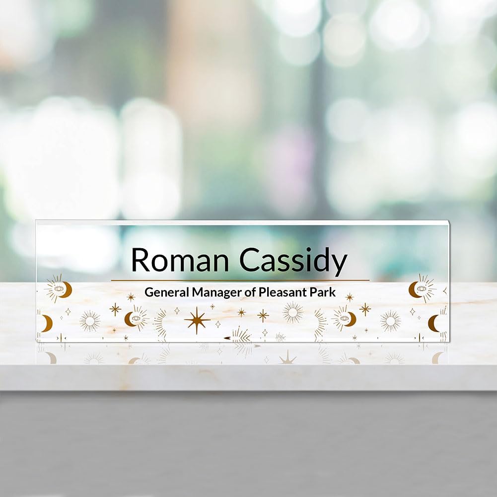 Office Decor,Name Tag,Name Plate for Desk,Desk Name Plate Personalized,Teacher Appreciation Gifts，USA, Golden Stars