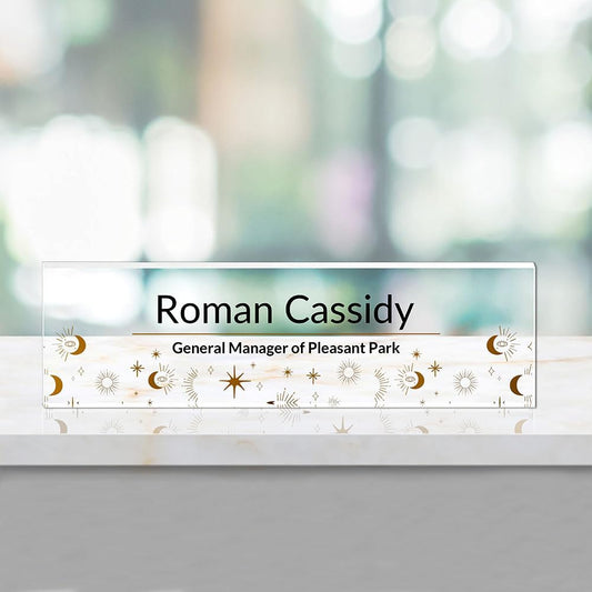 Office Decor,Name Tag,Name Plate for Desk,Desk Name Plate Personalized,Teacher Appreciation Gifts，USA, Golden Stars