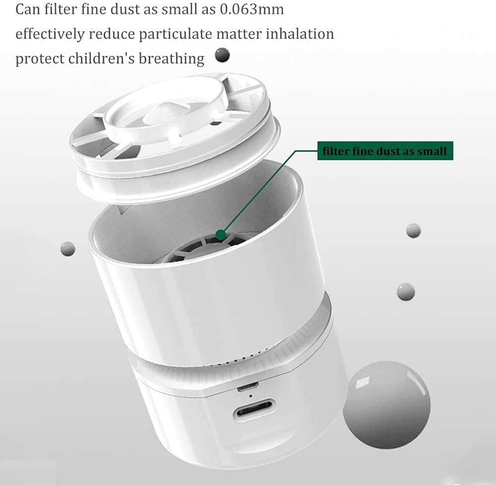 ODISTAR Desktop Vacuum Cleaner,Mini Table dust Sweeper Energy Saving with auto Power-Off Function,High Endurance up to 400 mins,Cordless&360º Rotatable Design for Keyboard/Home/Office (Black)