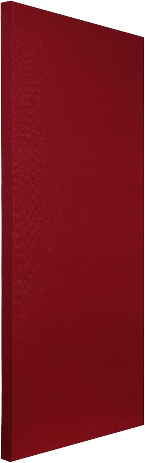 ATS Acoustics Sound Absorbing Acoustic Panel Fire Rated Professional Studio Quality 24" x 48" x 2" (Claret)