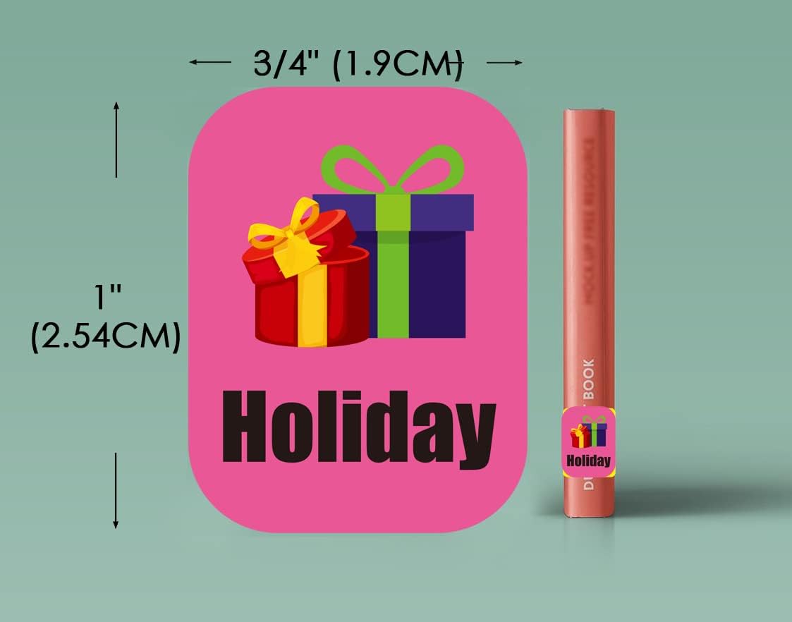 Genre Book Spine Labels for Library | Classroom Library Classification Stickers 450pcs | 19 Holiday Designs Bundle Set