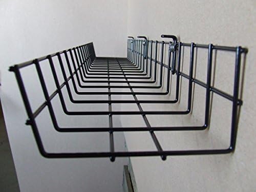 Under Desk Cable Organizer 14 Inch Wire Tray | Table Cord Management Basket | Desk Cable Raceway (2 Pack)