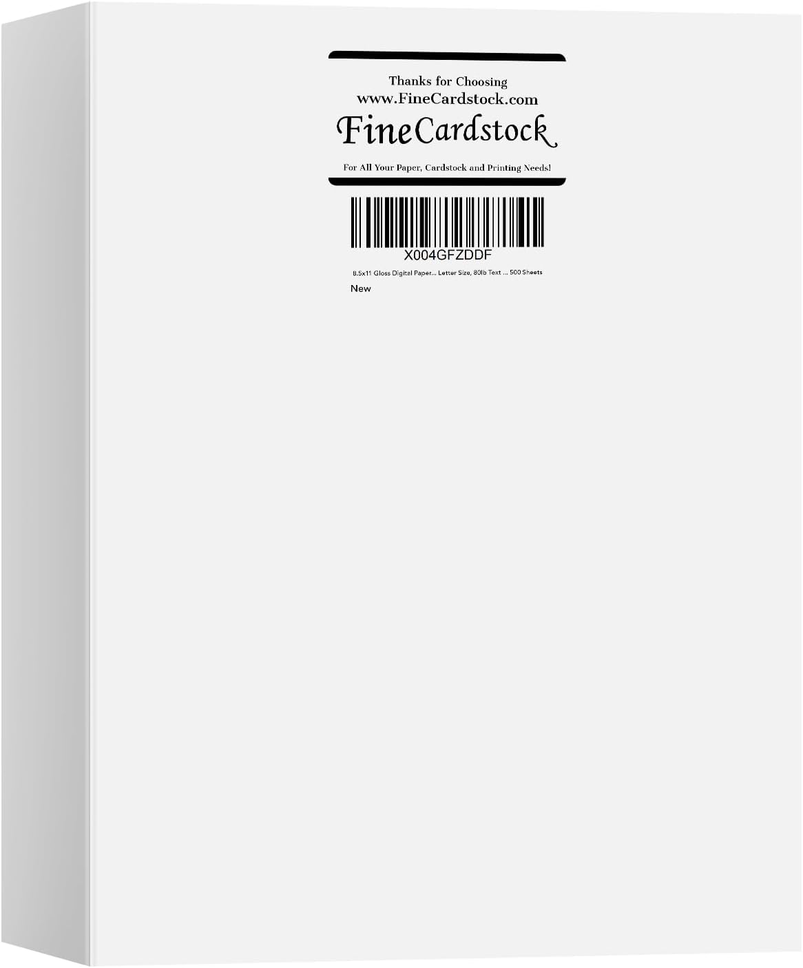 8.5x11 Gloss Digital Paper, Perfect for Color Laser Printing, Design Proposals, Flyers, Brochure, 8.5 x 11” Letter Size, 80lb Text (32lb Bond) 96 Bright, Acid Free, Glossy Coated Finish | 500 Sheets