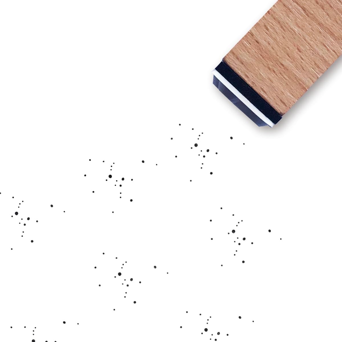 Confetti Rubber Stamp, 3/5 Inch Small Mini Stamp for Scrapbooking Card Making Planner