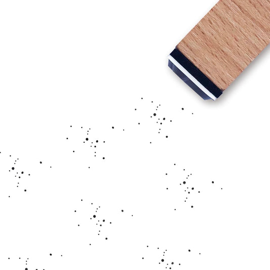 Confetti Rubber Stamp, 3/5 Inch Small Mini Stamp for Scrapbooking Card Making Planner