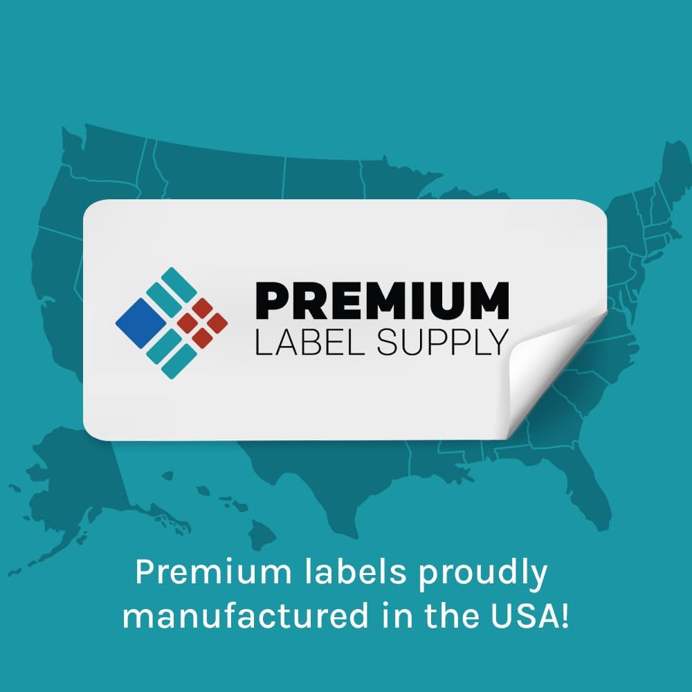 Premium Label Supply Glossy White Address Sticker Labels – 4" x 1" – (20 per Sheet) (Glossy White for Laser Only, 10,000 Labels)