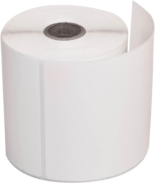 CompuLabel Direct Thermal Labels, 4x6 Inch, White, Roll, Permanent Adhesive, Near IR scan able with 3/4-Inch tab for FedEx,245 per Roll,12 Rolls/Carton (530695)