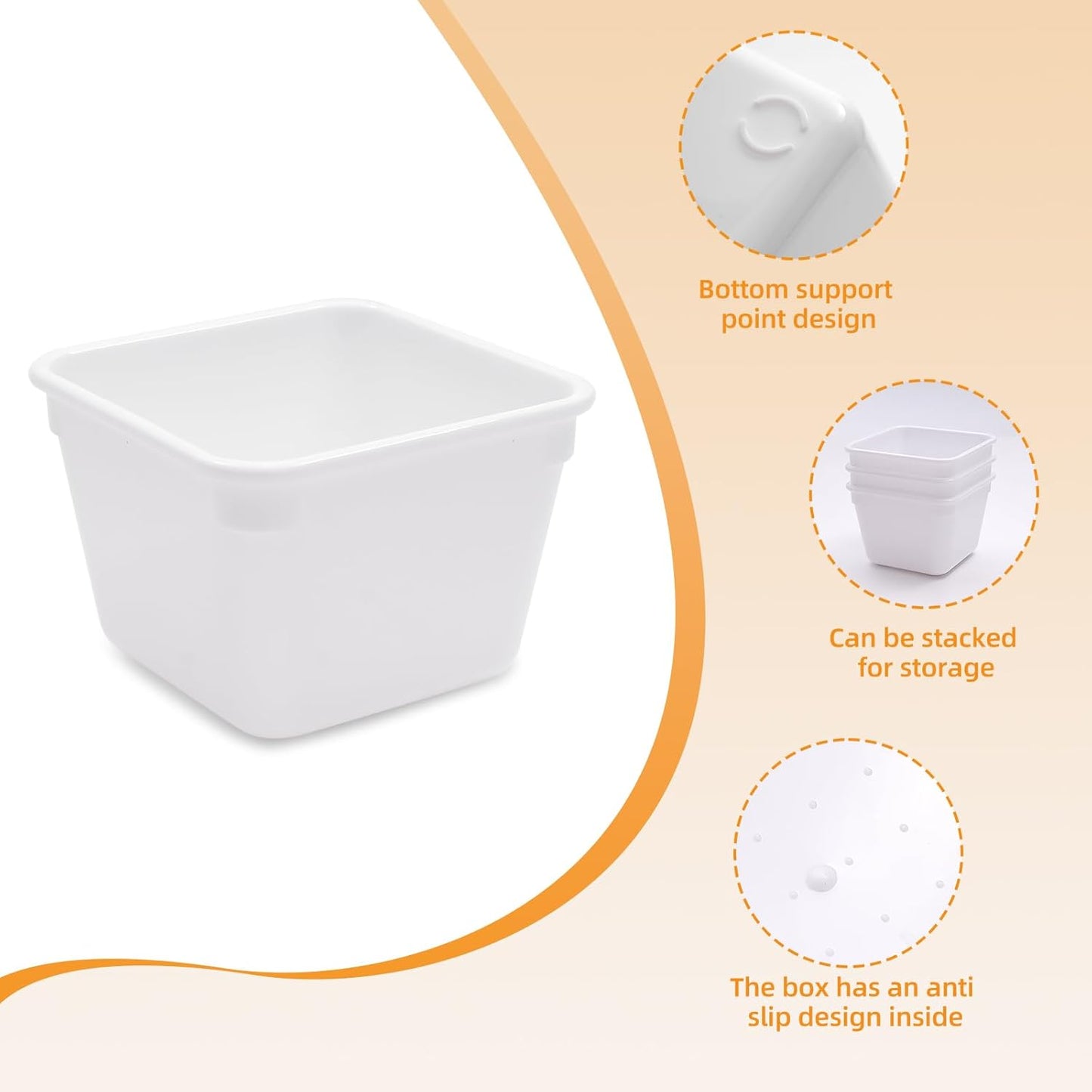 Kitchen Desk Drawer Organizers Storage for Office, Small Acrylic Vanity Trays Makeup for Drawer Bathroom Plastic Make up Organizers 25 Pcs White