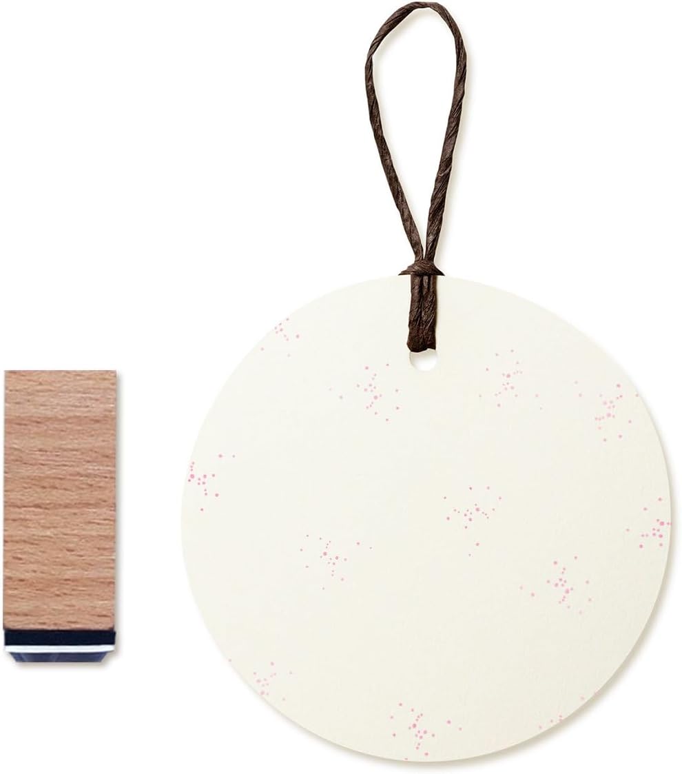 Confetti Rubber Stamp, 3/5 Inch Small Mini Stamp for Scrapbooking Card Making Planner