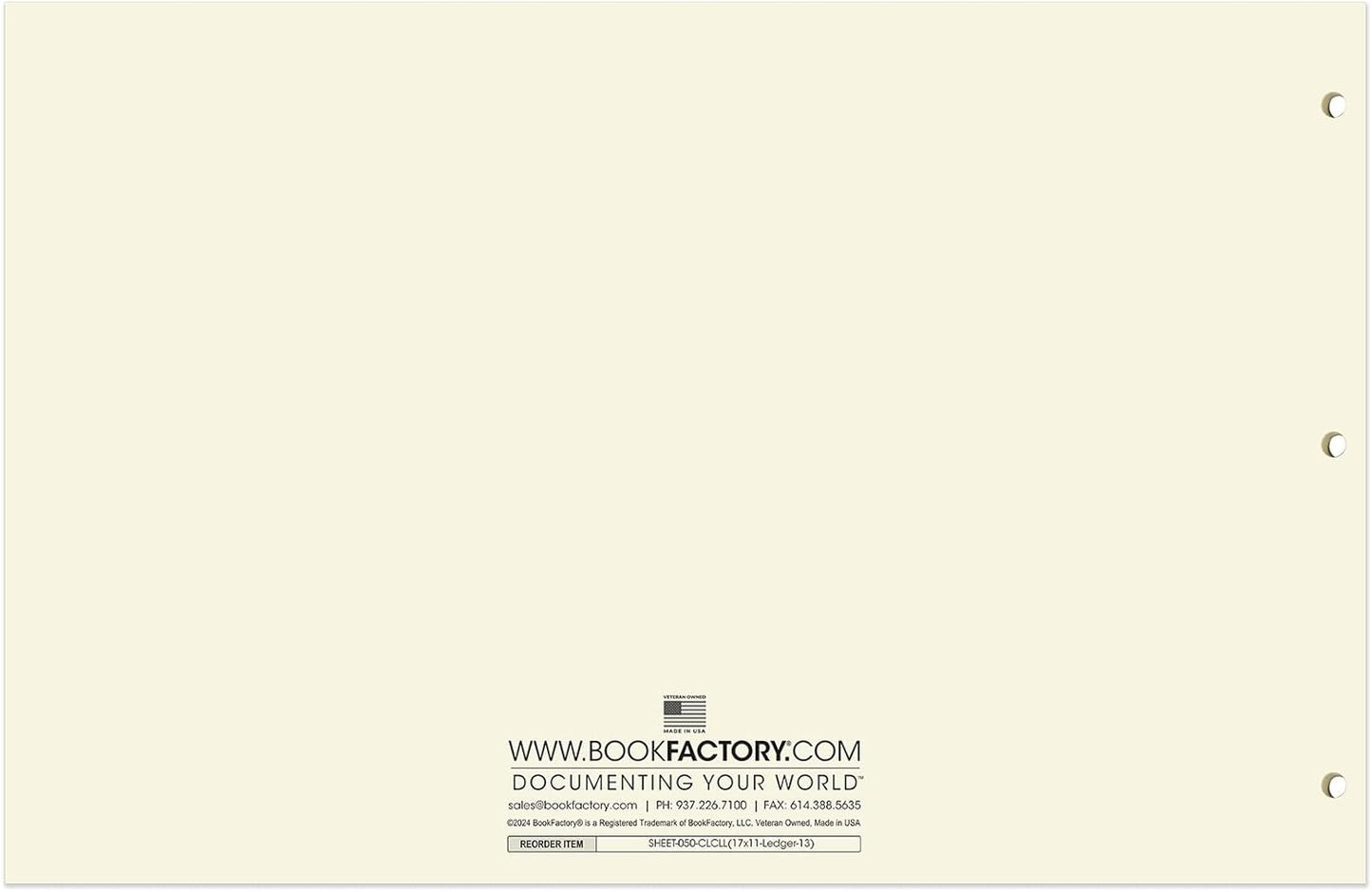 BookFactory Ledger Sheets/Large 13 Column Accounting Ledger Columnar (Thirteen Columns) Loose Leaf Paper - 17'' x 11'', 50 Pages, Loose Leaf, 3 Hole Punched (SHEET-050-CLCLL(17x11-Ledger-13)-AX)