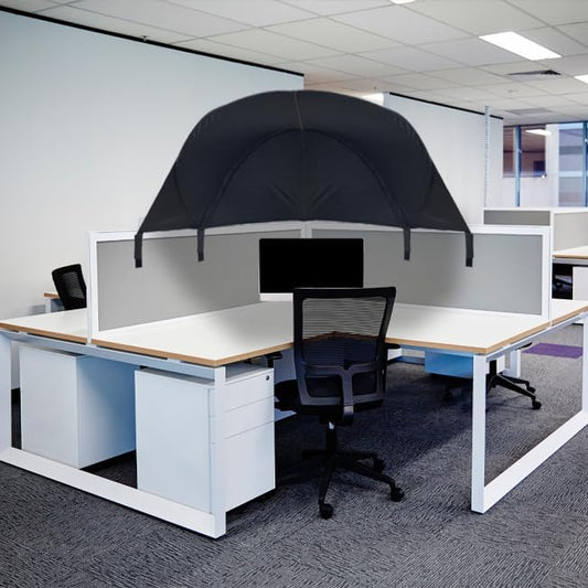 Large Size Cubicle Corner Desk Shade for Office,Portable Foldable Light Shade Cover, Fit for Taller Cubicle Partitions for Privacy Attached in a Normal 90 Degree Cubicle Corner