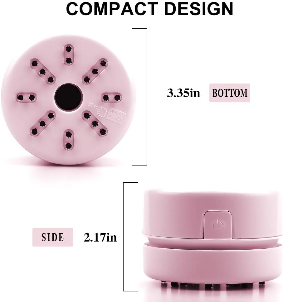 Diamond Tools, Diamond Accessories for Diamonds, Desk Vacuum Cleaner Mini, Hand-Held Vacuum Cleaner for Painting Lover (Pink+Green)