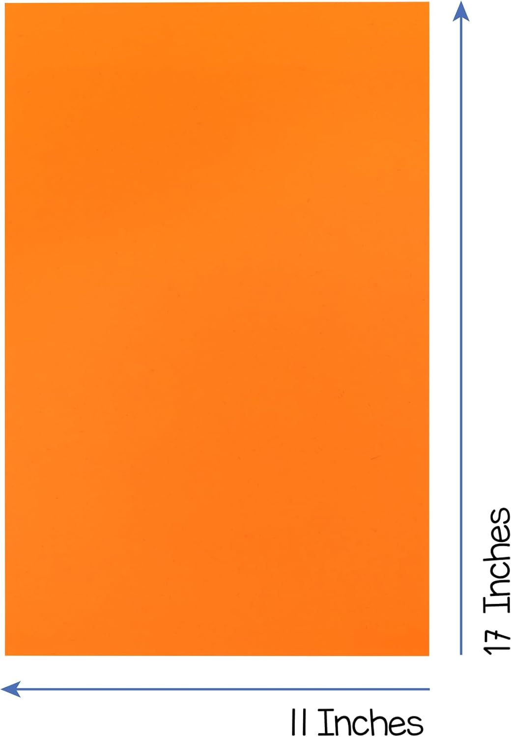 Hygloss Bright Orange Colored Cardstock - 11x17-Inch, 50 Sheets, 65 lb/ 176 gsm, Fade-Resistant, Acid-Free Color Card Stock Paper