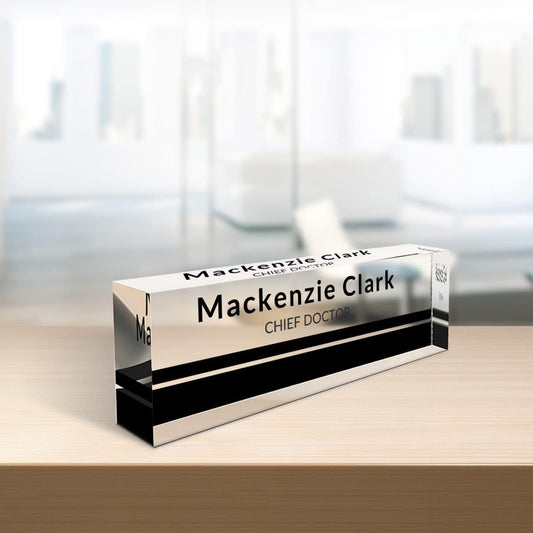 Custom Name Plates Desks | Desk | Personalized Desk Gifts | Office Desk Name Plate Personalized | Name Tags | Desk Accessories Men or Women|Acrylic Name Plate Desk