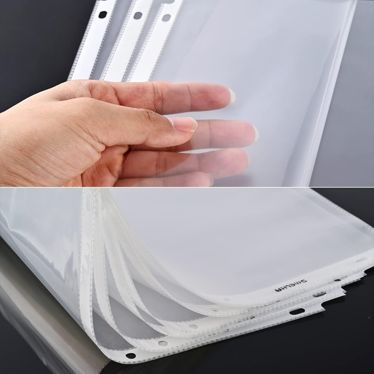 Sheet Protectors 100 Page,Page Protector 8.5" x 11" ，Upgraded Clear Plastic Page Protectors,for 3 Ring Binder, Top Loading Paper Protector with Reinforced Holes,Holds Multiple Sheets，Letter Size