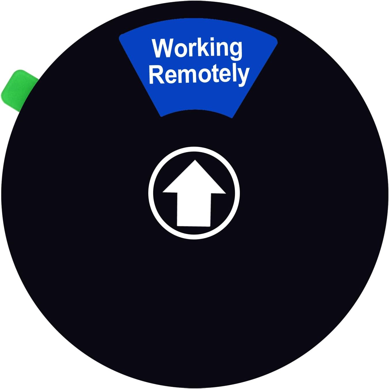 Kichwit Do Not Disturb Sign for Office Door, Working Remotely, In a Meeting, Please Knock, Out of Office, Privacy Sign for Offices, 5 Inch, Black