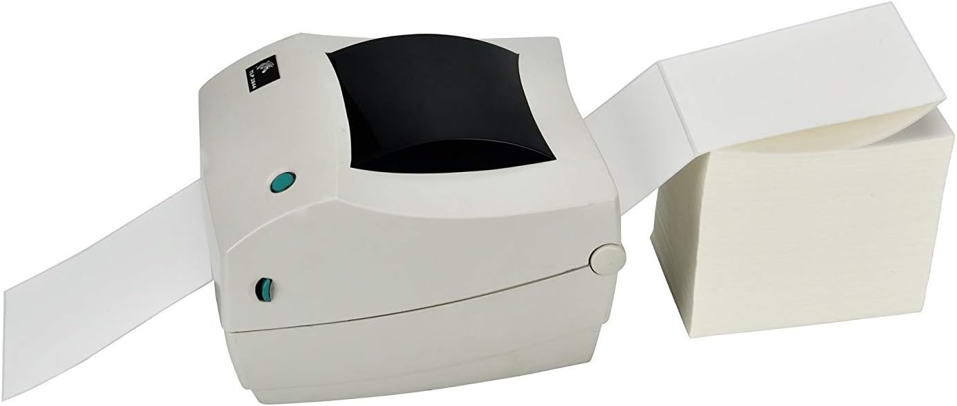 MFLABEL Fanfold 4" x 6" Direct Thermal Labels White Perforated Shipping Labels (20 Stacks)