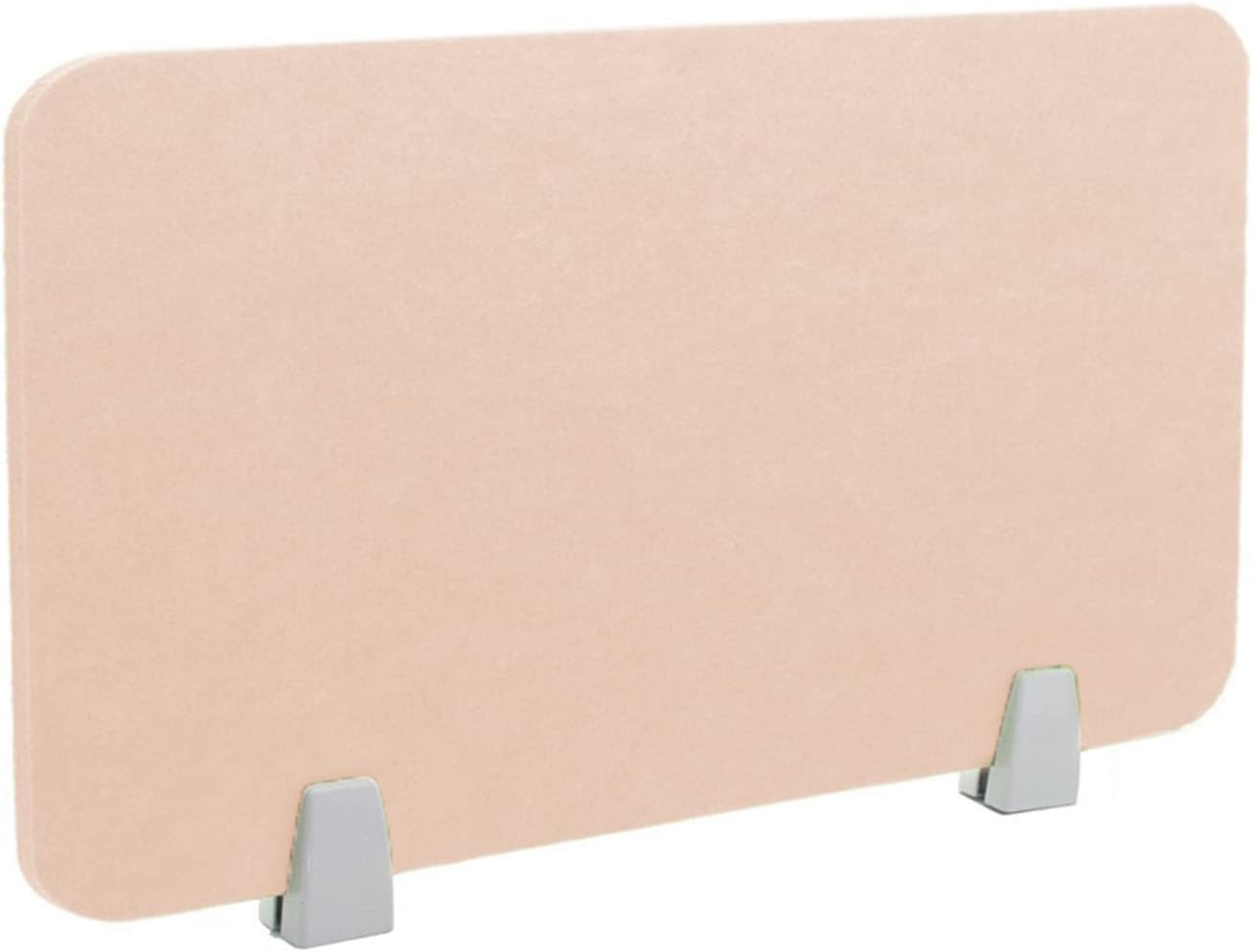Icegrey Acoustic Desk Divider Privacy Panel Removable Sound Absorbing Desk Partition Board with 2 Clips for Student Call Centers Offices Braries Classrooms Library, Beige, 15.6x15.6"