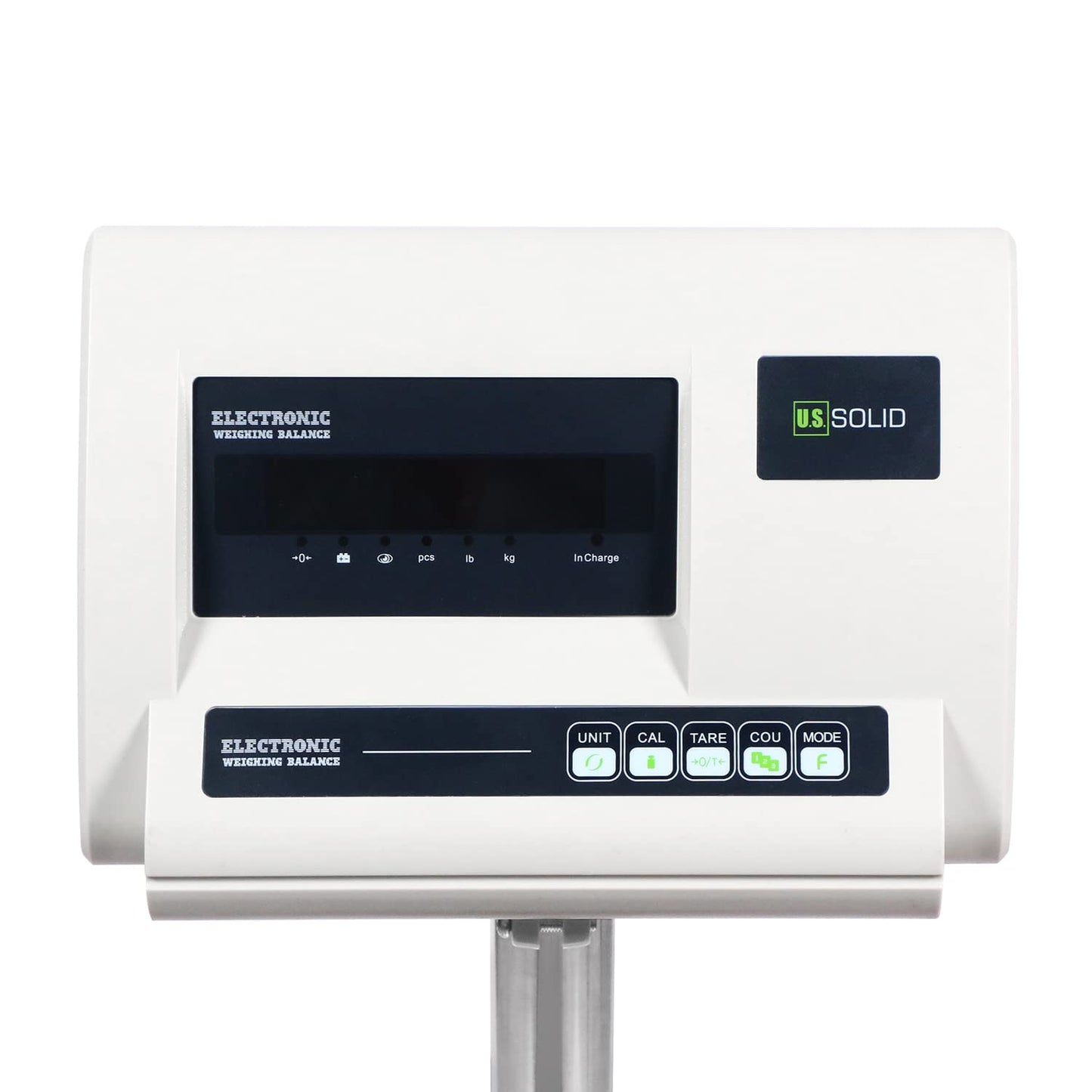 U.S. Solid Bench Scale 460 lb x 0.02 lb Stainless Steel Postal Package Shipping Scale Digital Bench Platform Balance with 16 inch x 20 inch Platform, Lb/Kg