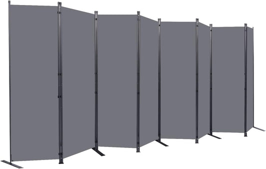 Room Divider 6FT Portable Room Dividers and Folding Privacy Screens, 176'' W Fabric Divider for Room Separation, 8 Panel Partition Room Dividers Freestanding Wall Divider Screen for Dorm Studio Office