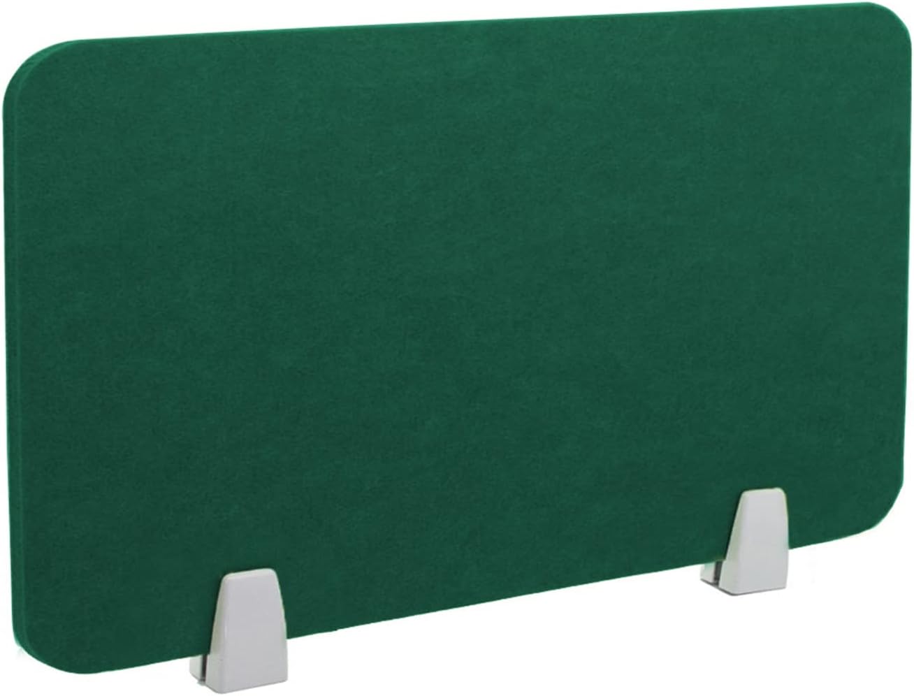Icegrey Acoustic Desk Divider Privacy Panel Removable Sound Absorbing Desk Partition Board with 2 Clips for Student Call Centers Offices Braries Classrooms Library, Dark Green, 23.4x11.7"
