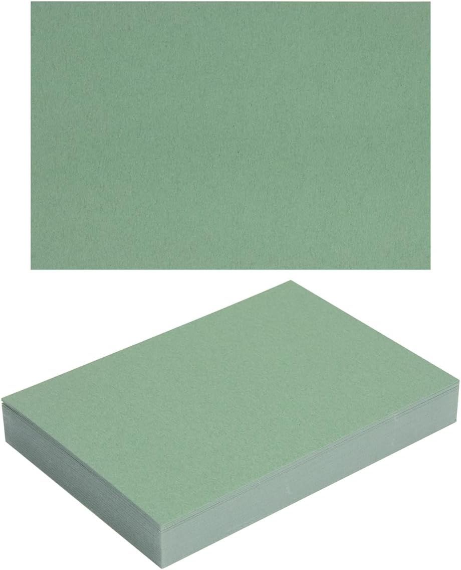 50 Sheets Blank Cardstock Paper 250 GSM Thick Heavy Cards Stock for DIY Art Projects, Card Making, Postcards, Greeting Cards, Birthday Party, Wedding Invitation (Sage-Green, 4x6 inches)