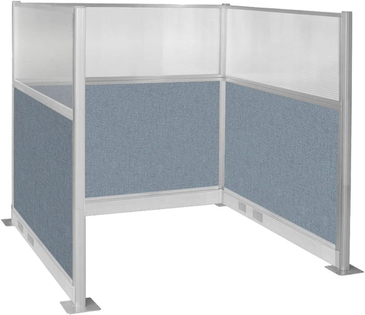 Versare Pre-Configured Hush Panel Electric Cubicle | Workstation Divider Walls | Cubicle Privacy Panels | Office Partition Walls
