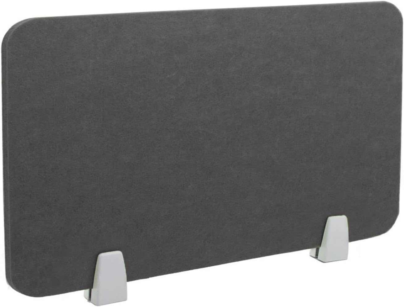 Icegrey Acoustic Desk Divider Privacy Panel Removable Sound Absorbing Desk Partition Board with 2 Clips for Student Call Centers Offices Braries Classrooms Library, Dark Grey, 19.5x15.6"