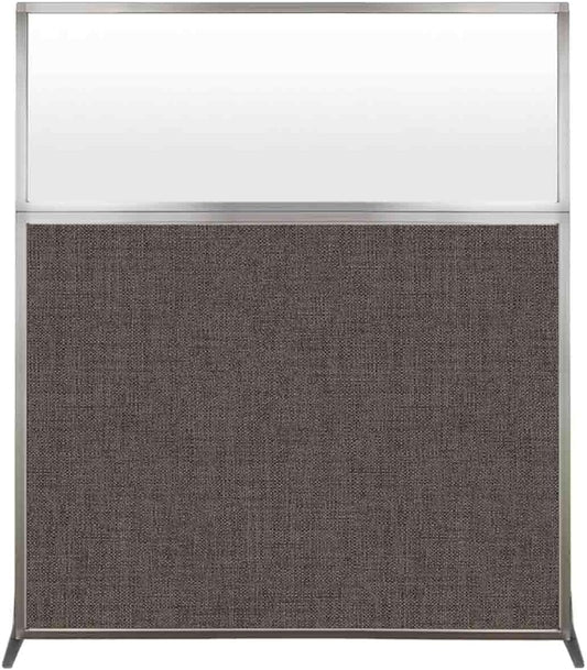 Versare Hush Screen Portable Room Divider | Workstation Wall Divider | Freestanding Privacy Hush Panels | Frosted Windows | Fabric Office Divider Screen | Great for Room Separation