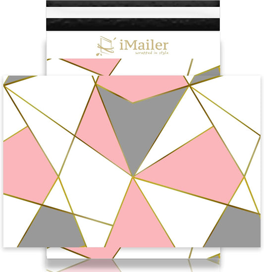 100 Count - 10x13 inch Poly Mailer Envelope Triangular Mailing Shipping Package Bags-Self Seal…