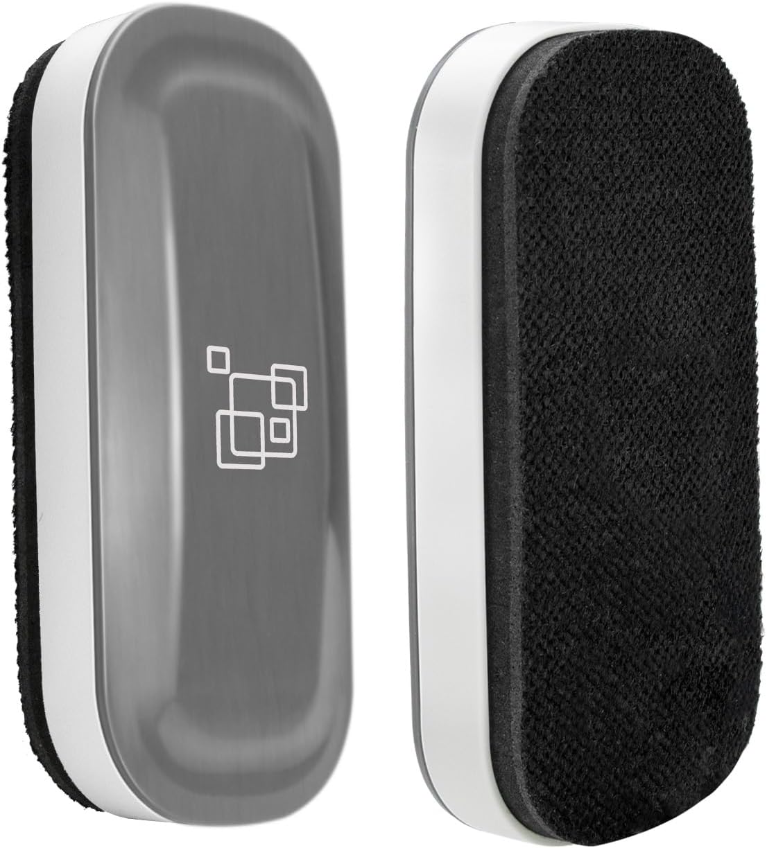 maxtek Dry Erase Eraser, Magnetic White Board Erasers - 2 Pack, Glass Whiteboard Eraser for Office and School Supplies (Gray)