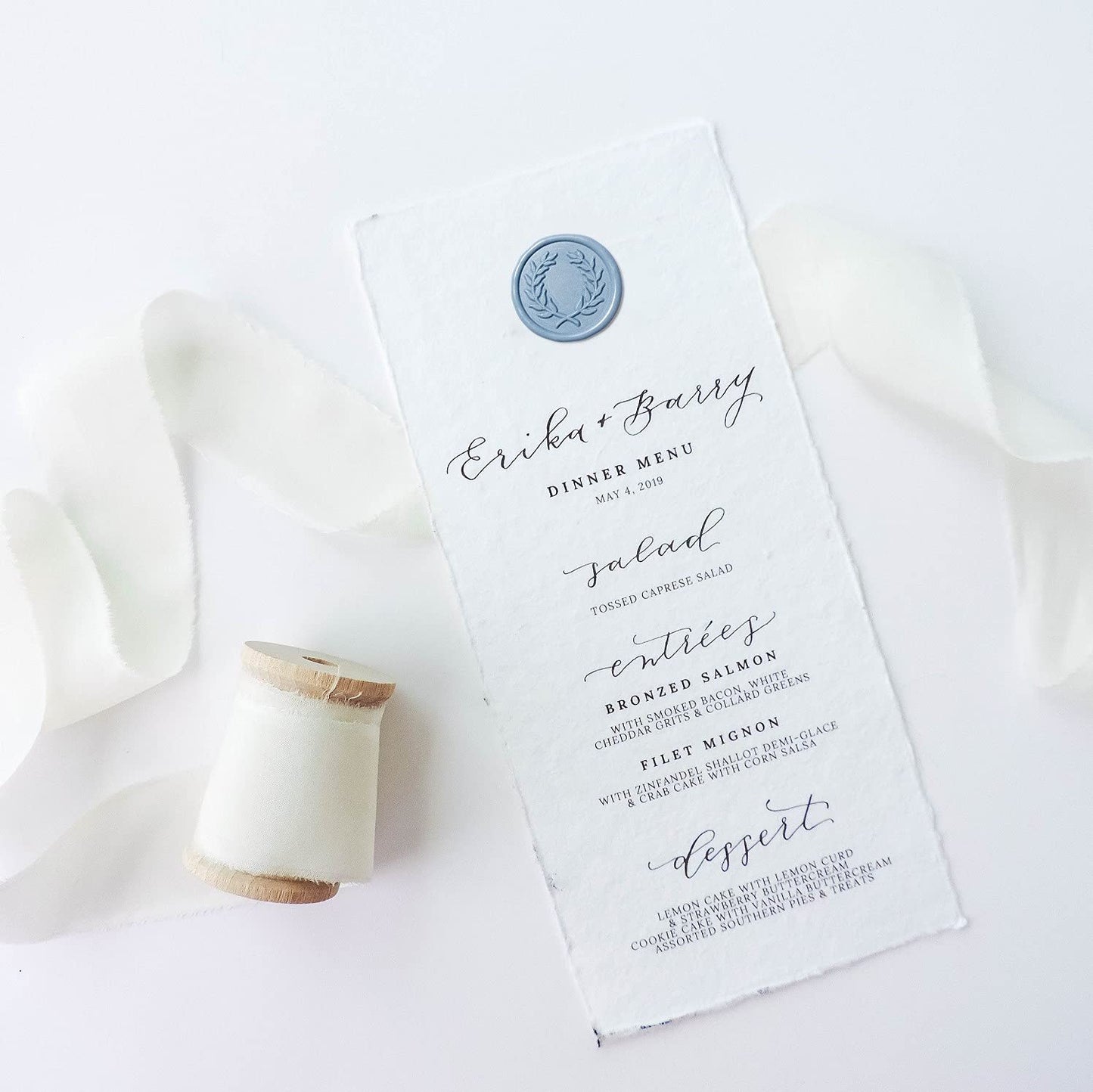 UNIQOOO Light Dusty Blue Glue Gun Sealing Wax Sticks for Wax Seal Stamp - Perfect for Wedding Invitations, Cards Envelopes, Snail Mails, Wine Packages, Christmas Gift Ideas, Pack of 8