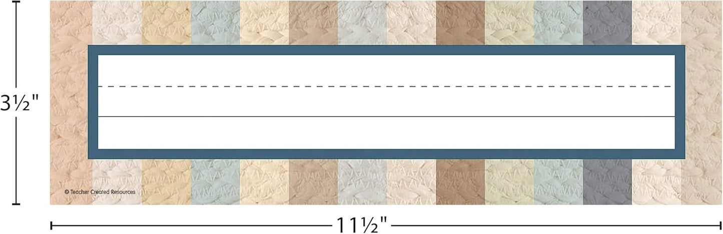 Teacher Created Resources Everyone is Welcome Flat Name Plates (TCR7137), Large