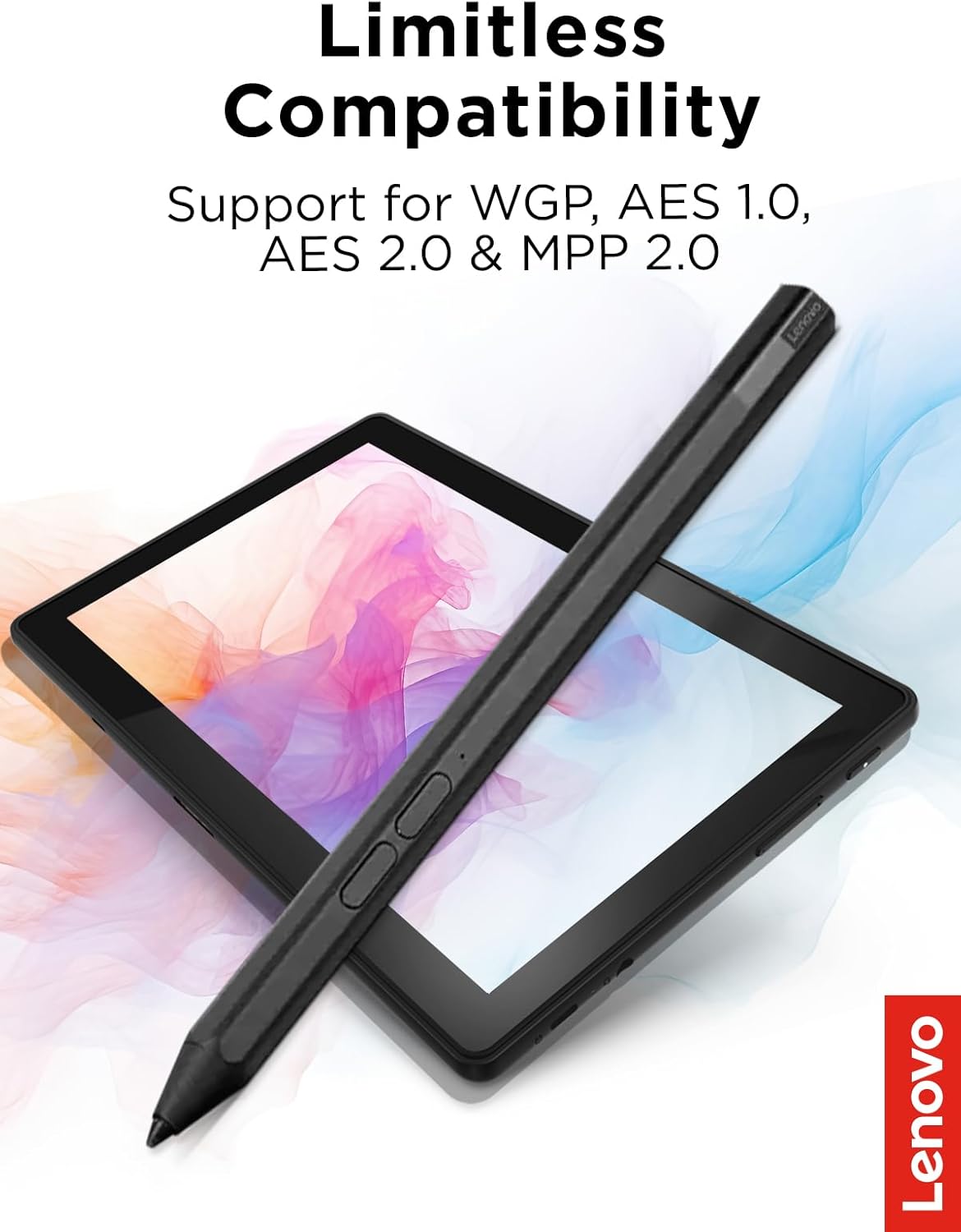 Lenovo Precision Pen 2 (Laptop) – USB-C Charging – Tilt Recognition – Pen is Only Compatible with Certain Devices, Iron Grey