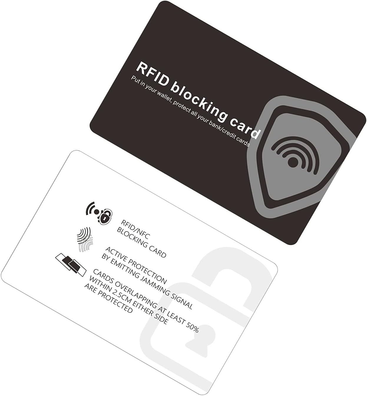 RFID Blocking Card Contactless Credit Card Protection Safe RFID Card Wallet Shield Protector Blocker (Pack of 100)