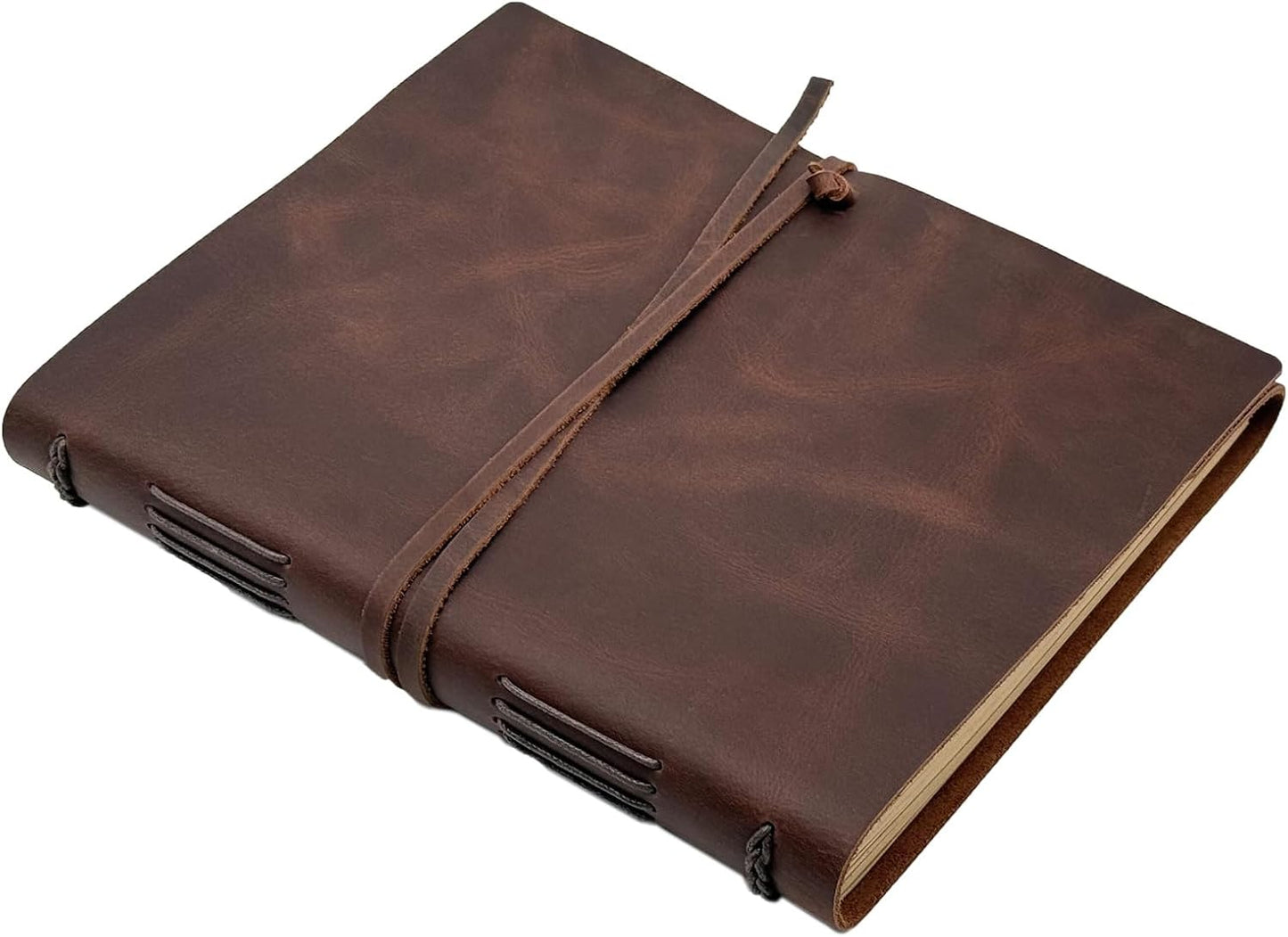 Large Notebook Journal - Genuine Leather Journals for Writing A4 Size Diary 8x10 Inch, Notepad For Women and Man, Gifts,Work,Travel Rustic Brown
