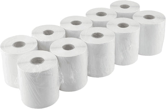 L LIKED 2500 PCS 4"x 6" Direct Thermal Labels White Perforated Shipping Label, Compatible with Zebra, Rollo, Jadens, Nelko, 250 Labels per Roll, 10 Rolls