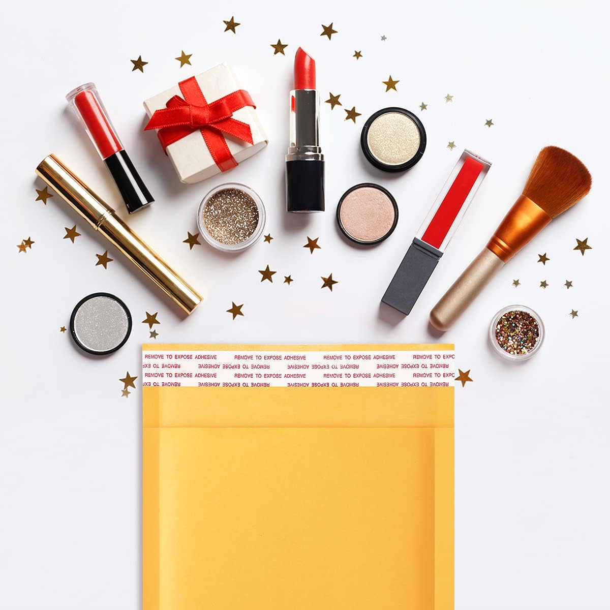 UCGOU Kraft Bubble Mailers 6x10 Inch 100 Pack Usable Size 6x9 Inch Yellow Padded Envelopes #0 Small Business Mailing Packages Self Sealing Tear Resistant Boutique Shipping Bags for Jewelry Supplies