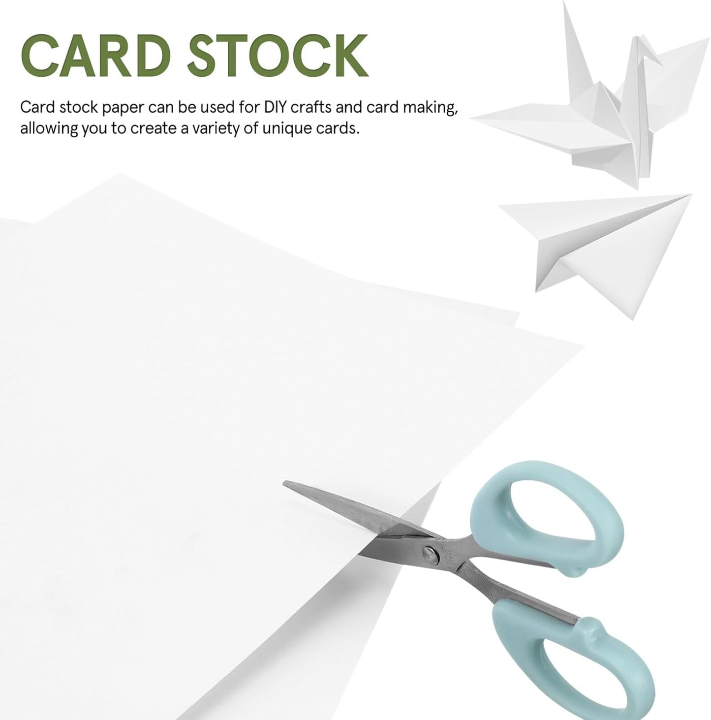 50 Sheets White Cardstock Paper 8.5 X 11 Inch, 180g a4 Printer Paper for Diy Crafts, Scrapbooking, Invitations, Decorations