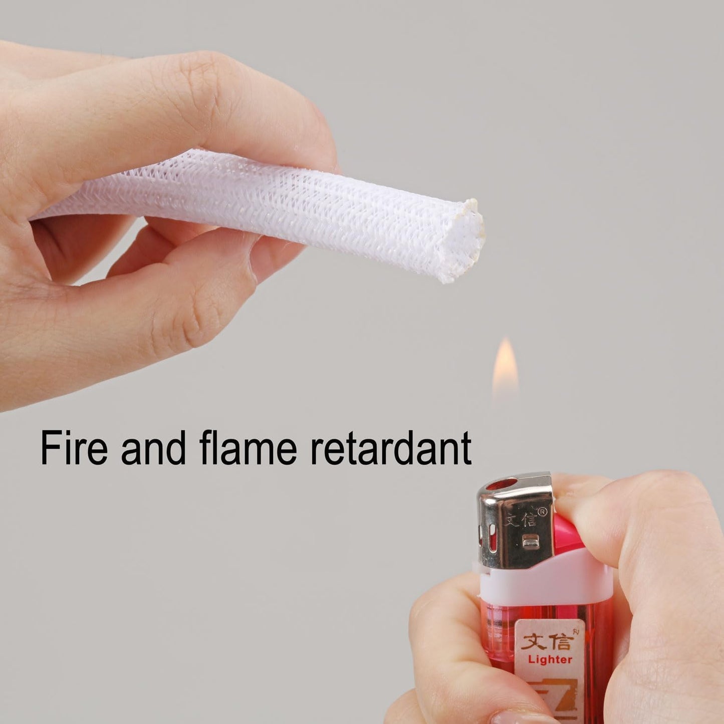 10ft *2pcs - 1/2 inch Cord Protector Wire Loom Tubing Cable Sleeve Split Sleeving for USB Cable Power Cord Audio Video Cable – Protect Cat from Chewing Cords - White(White, 10ft-1/2inch)