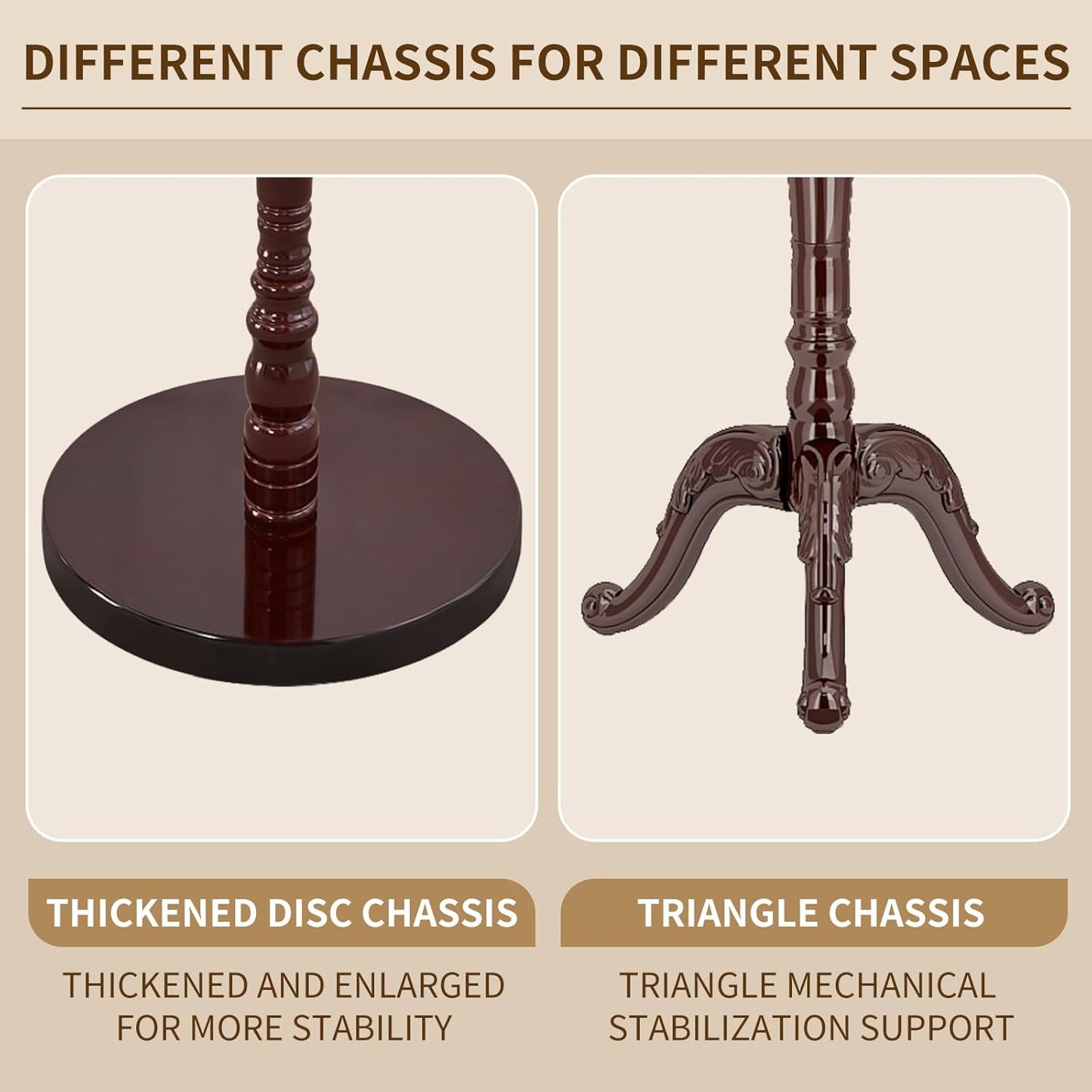 Wooden Coat Rack Stand Sturdy Triangle Base, Natural Birch Wood Coat Racks Freestanding, Vintage Solid Wood Coat Tree Stand with 14 Hooks, Classic Sturdy Coat Racks Hall Tree for Entryway, Office